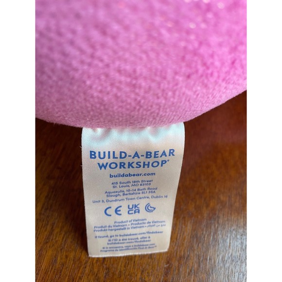 Build a Bear Pink Peep Bunny Rabbit Shimmery Plush 16” - Picture 4 of 7